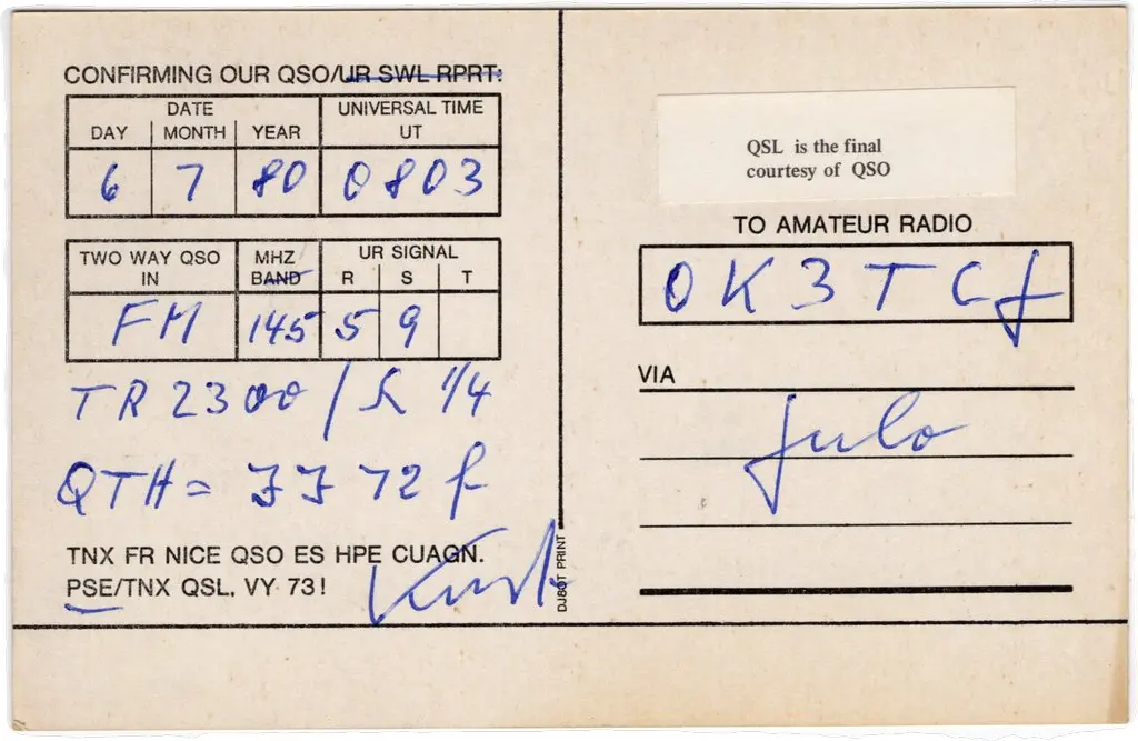 QSL lap