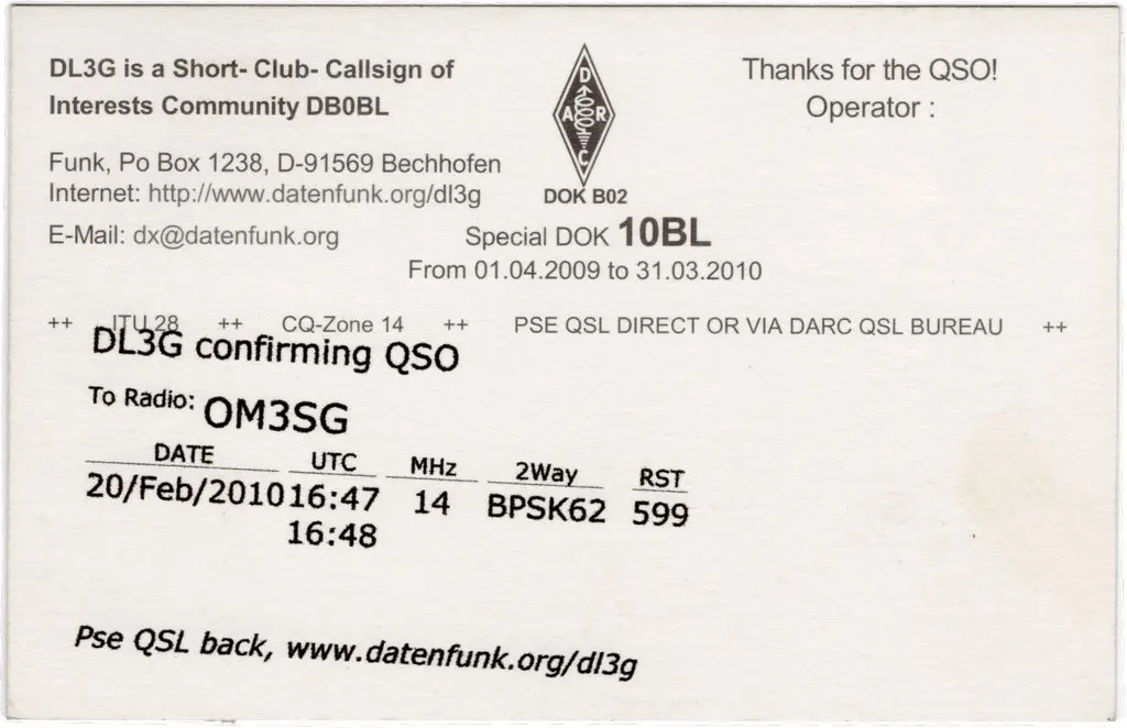 QSL lap