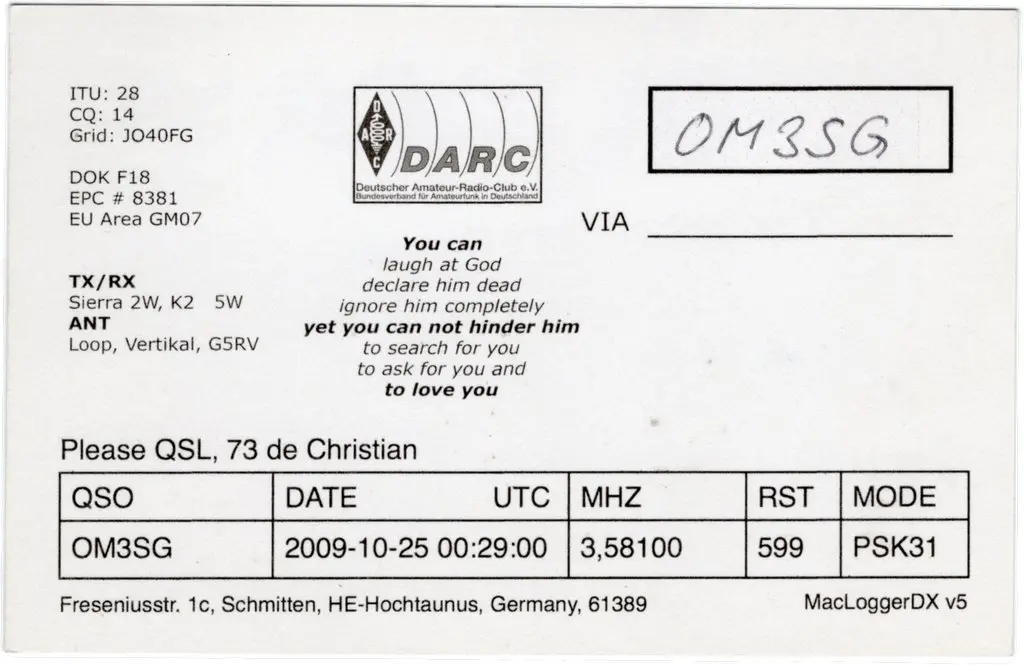 QSL lap