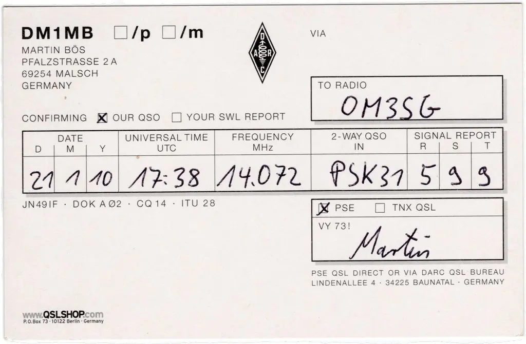 QSL lap