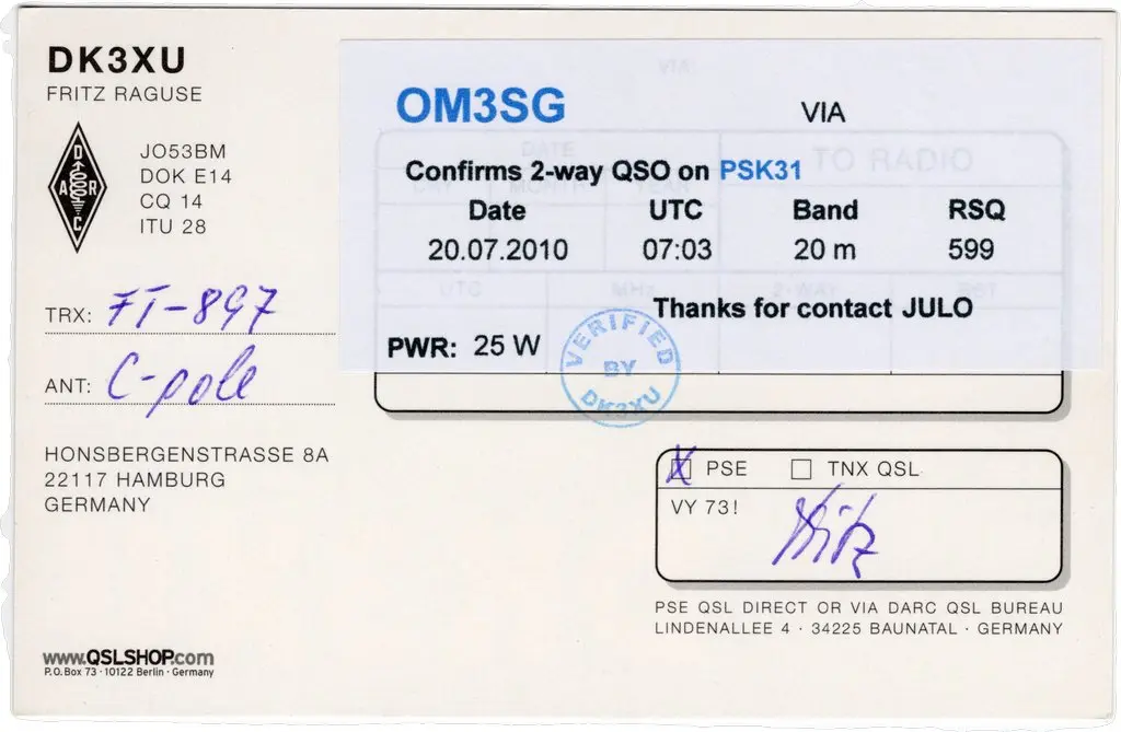 QSL lap