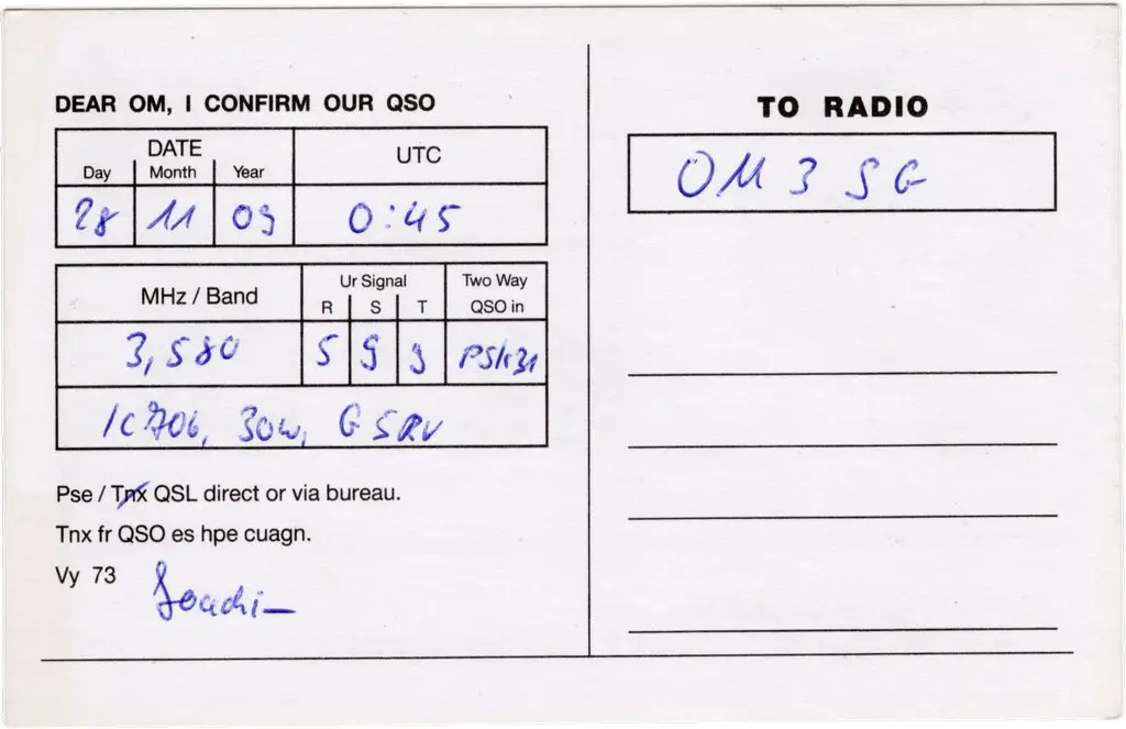 QSL lap