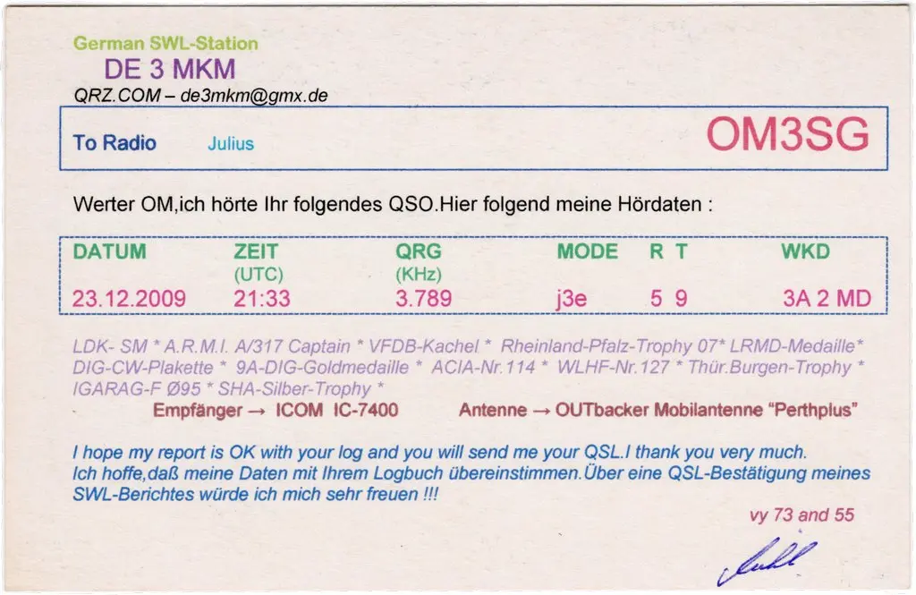 QSL lap