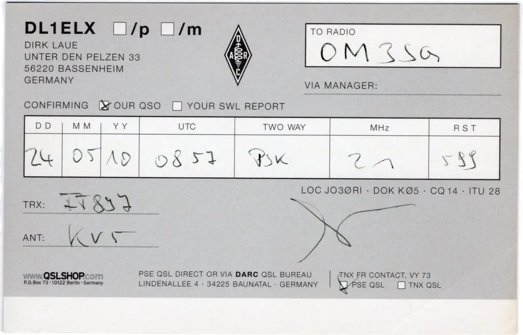 QSL lap
