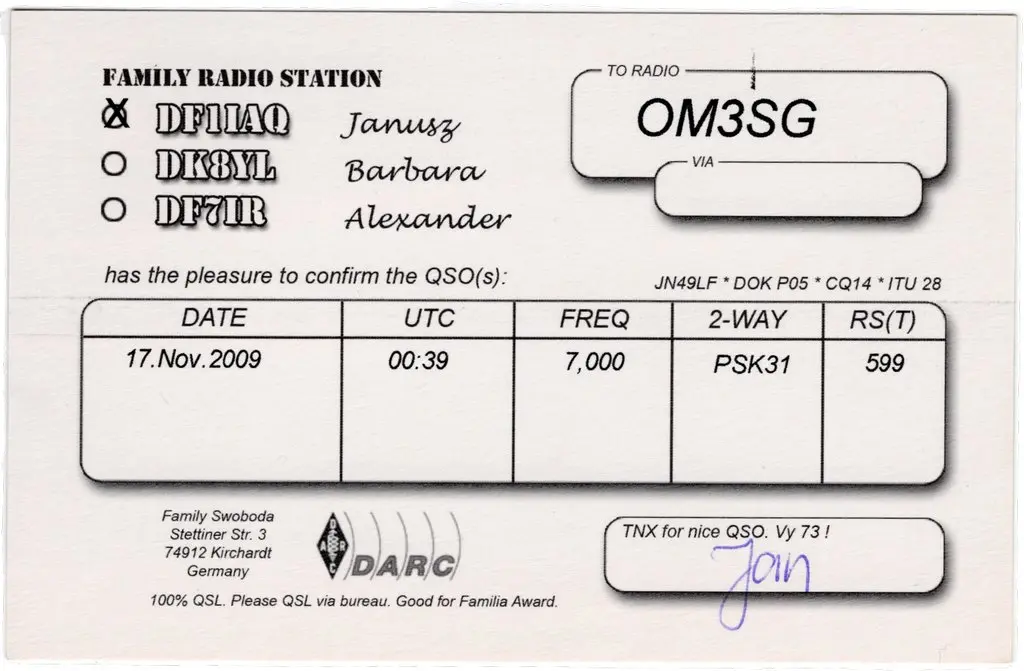 QSL lap
