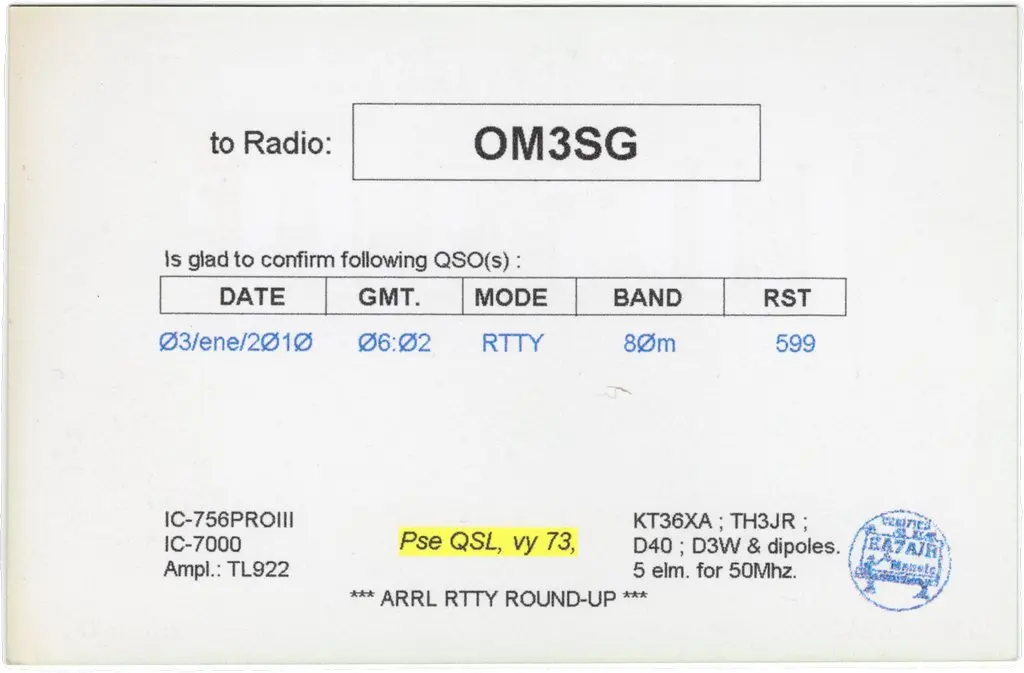 QSL lap