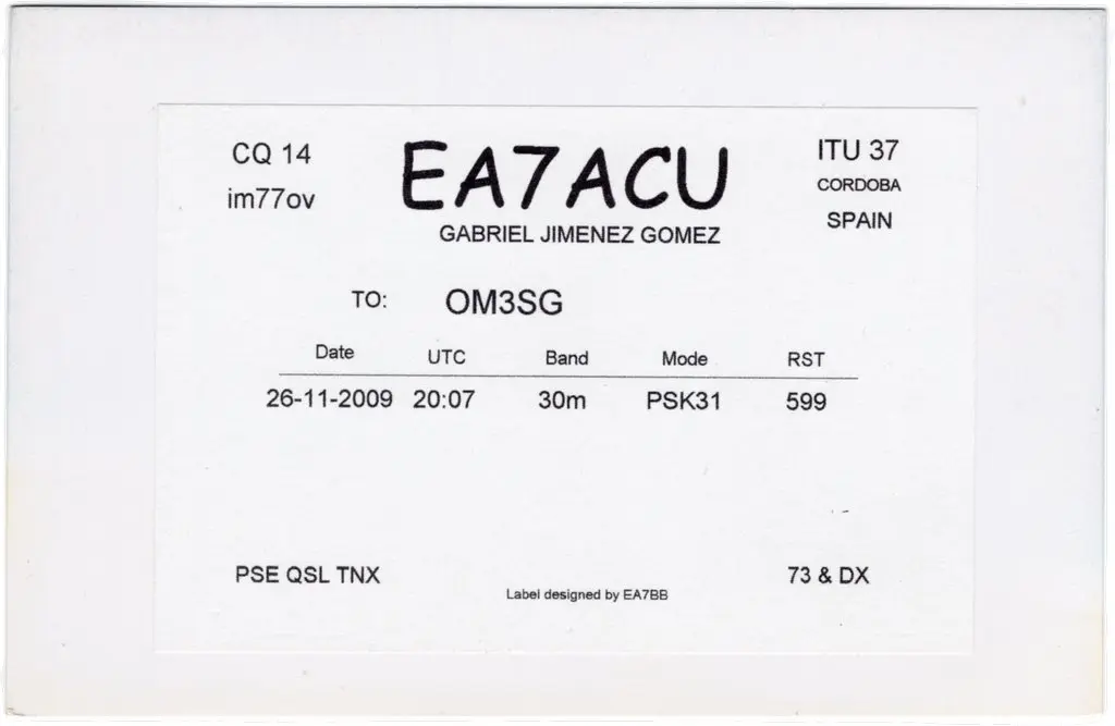QSL lap