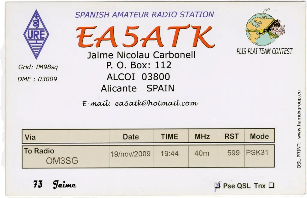 QSL lap