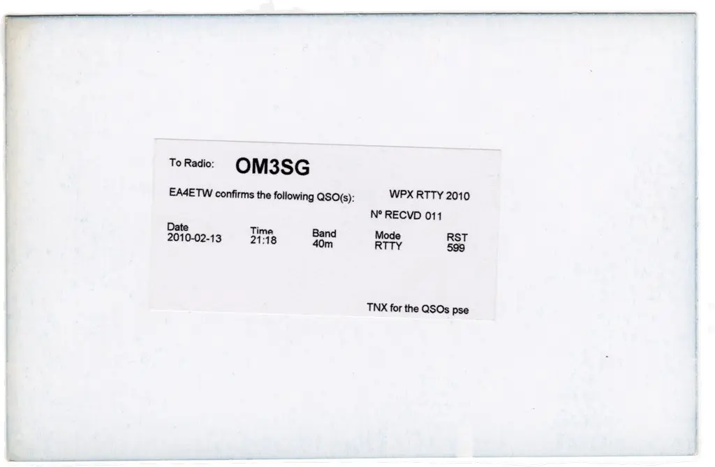 QSL lap