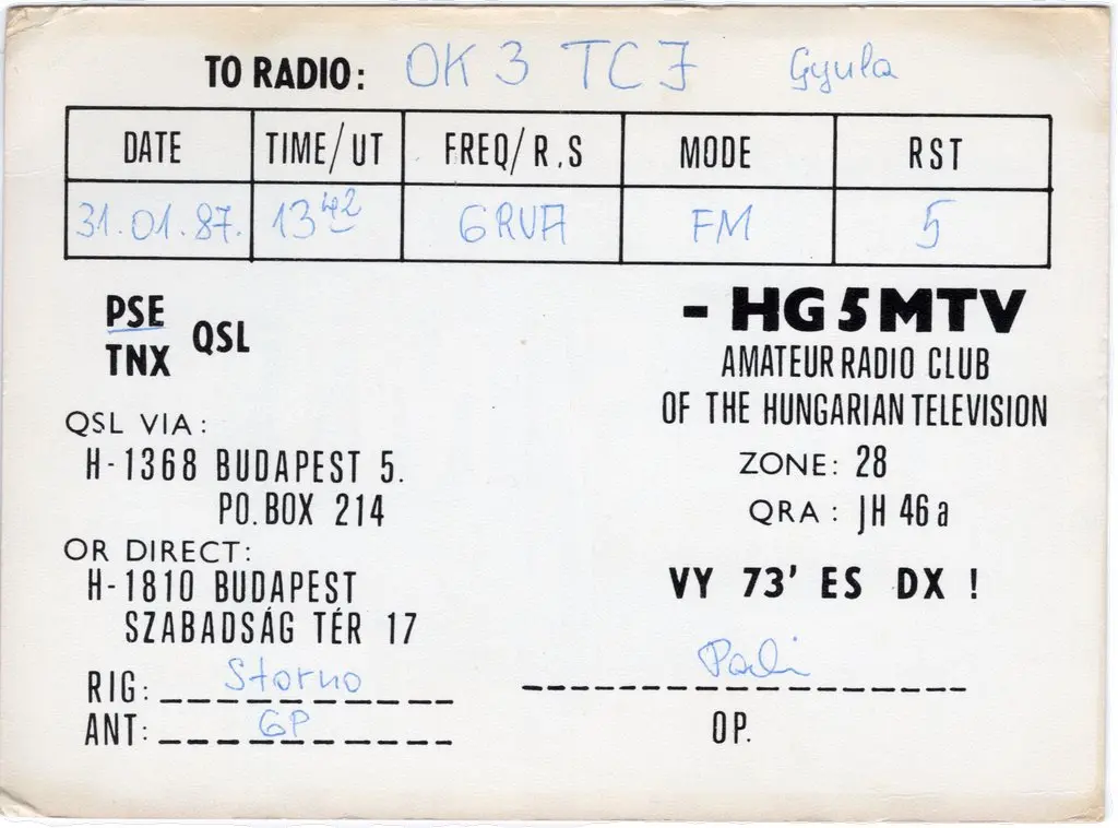 QSL lap