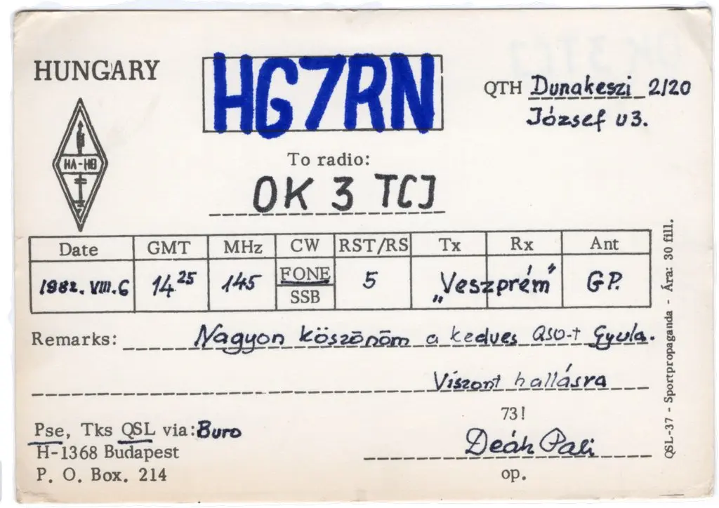 QSL lap