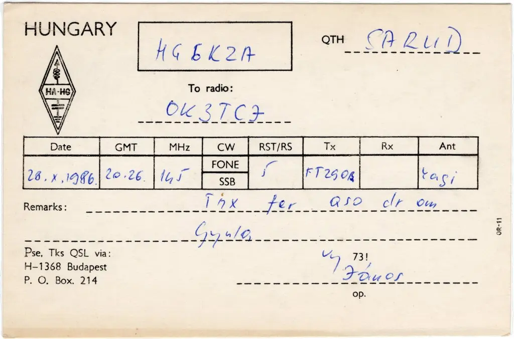 QSL lap