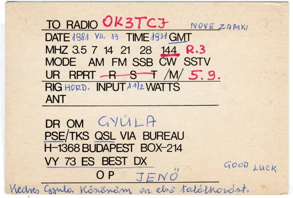 QSL lap