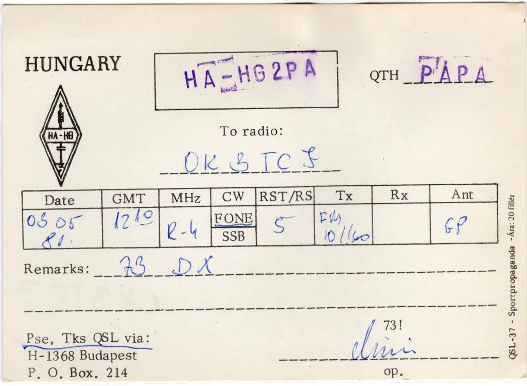 QSL lap