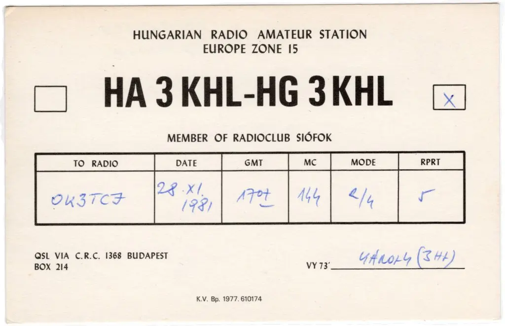 QSL lap