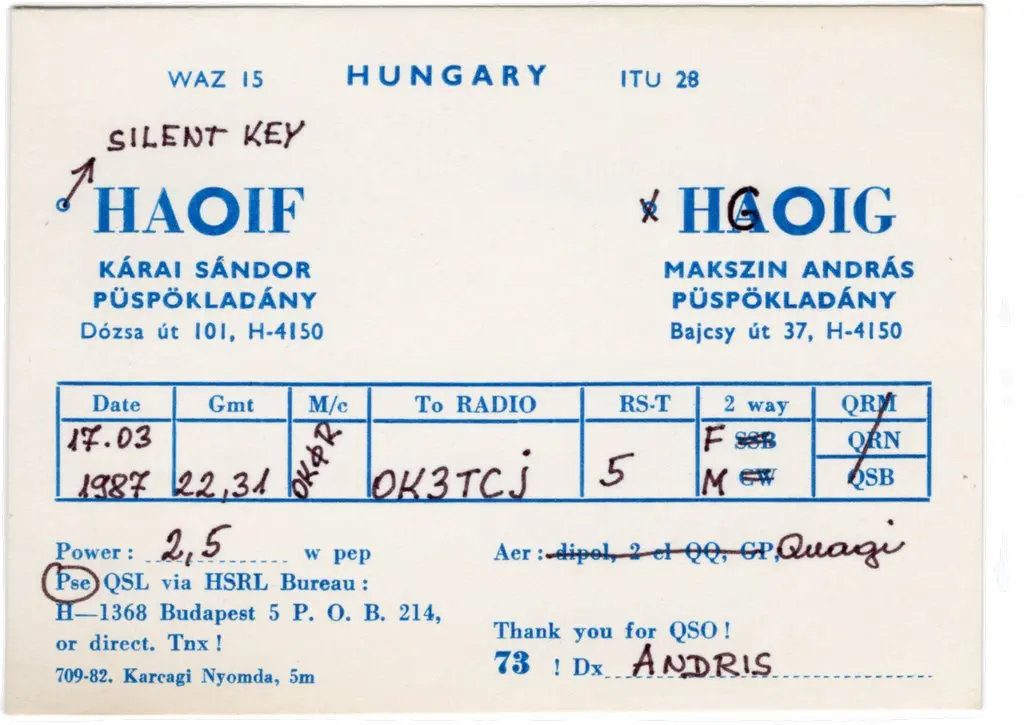 QSL lap
