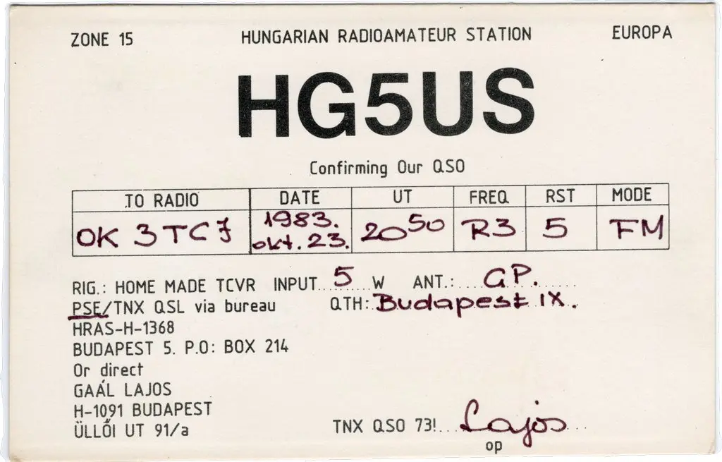 QSL lap