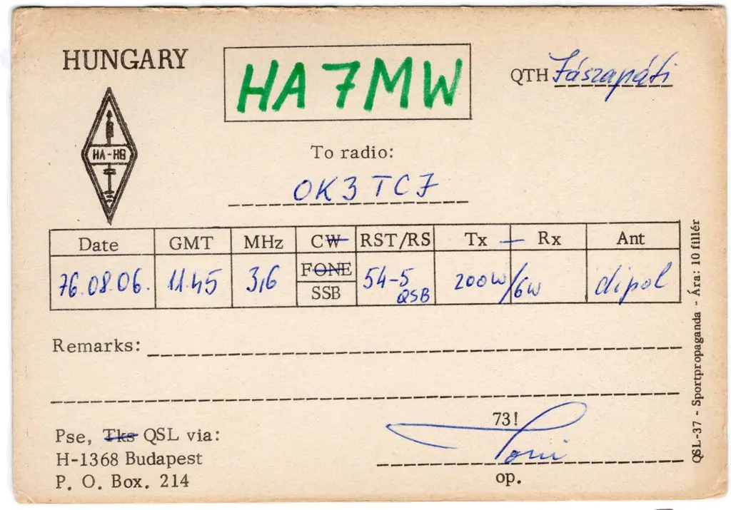 QSL lap