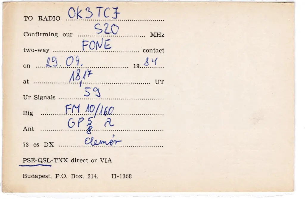 QSL lap