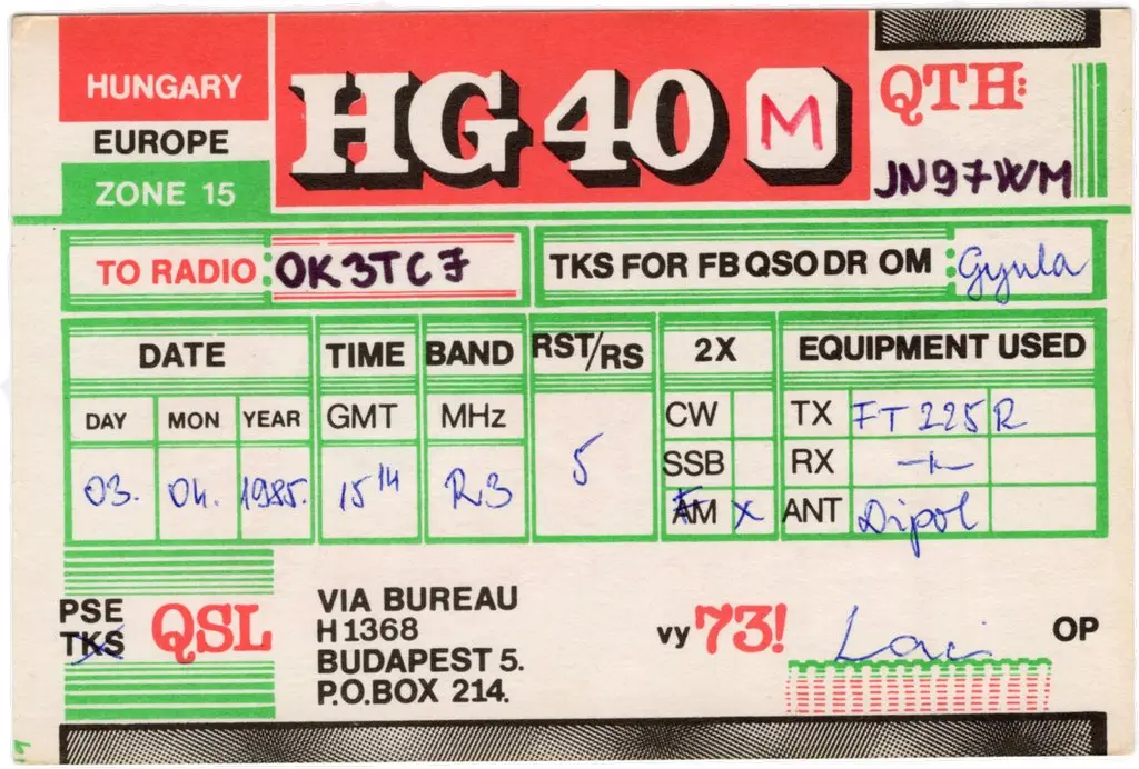 QSL lap