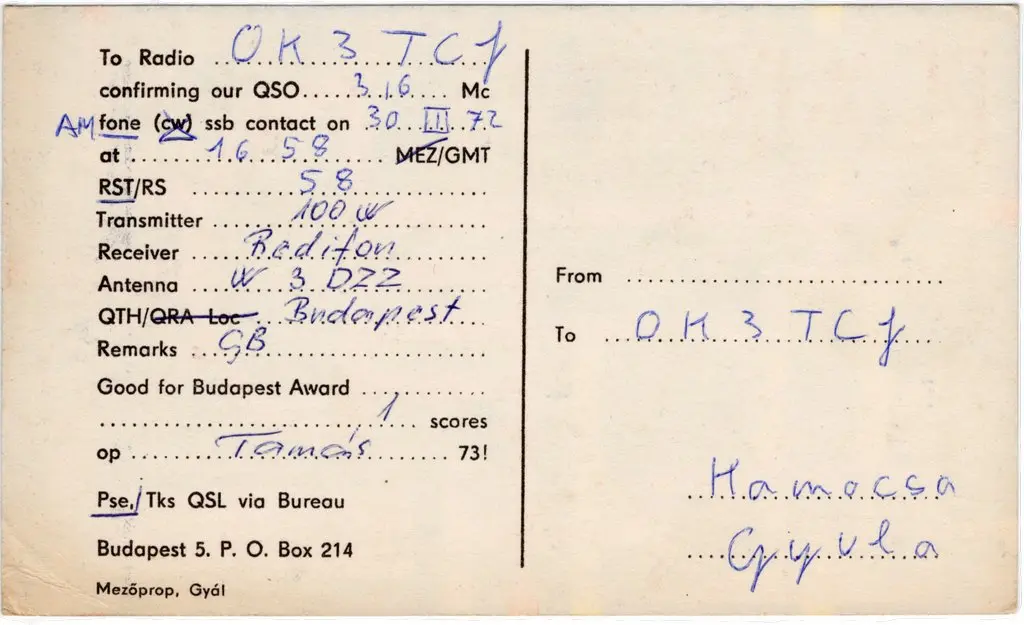 QSL lap